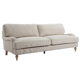 Temple &amp; Webster Natural Dorset 3 Seater Sofa