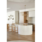 Temple &amp; Webster 61cm Marcus Beech Wood Barstool