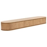Temple &amp; Webster Premium 200cm Cannes Curved Wall-Mounted TV Unit