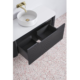 Temple &amp; Webster Airlie 1200mm Wall Hung Single Vanity with Quartz Stone Countertop