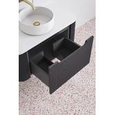 Temple &amp; Webster Airlie 900mm Wall Hung Single Vanity with Quartz Stone Countertop