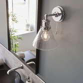 Temple &amp; Webster Nora Glass Wall Sconce