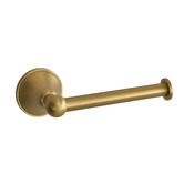 Temple &amp; Webster Stanwell Brushed Gold Toilet Roll Holder