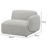 Temple &amp; Webster Natural Moab Right Corner Lounge Chair