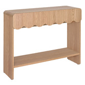 Temple &amp; Webster Fiona Scallop 2 Drawer Console Table
