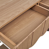 Temple &amp; Webster Fiona Scallop 2 Drawer Console Table