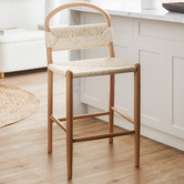 Temple &amp; Webster 61cm Marcus Beech Wood Barstool