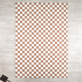 Temple &amp; Webster Ada Machine Washable Check Rug