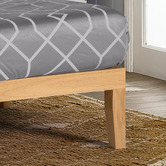 Temple &amp; Webster Natural Belvedere Wooden Bed Base