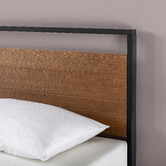 Temple &amp; Webster Houston Timber &amp; Metal Platform Bed