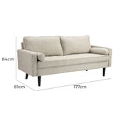 Temple &amp; Webster Stockholm 3 Seater Sofa