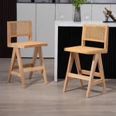 Temple &amp; Webster 66.5cm Korina Barstools