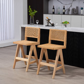 Temple &amp; Webster 66.5cm Korina Barstools