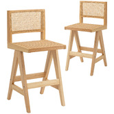 Temple &amp; Webster 66.5cm Korina Barstools