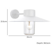 Temple &amp; Webster Saylor Outdoor Wall Light