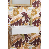 Temple &amp; Webster Clovelly Brushed Gold Curved Basin Mixer