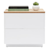 Temple &amp; Webster Brianna 2 Drawer Bedside Table