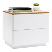 Temple &amp; Webster Brianna 2 Drawer Bedside Table
