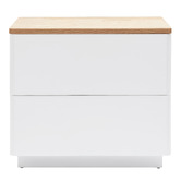 Temple &amp; Webster Brianna 2 Drawer Bedside Table