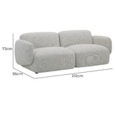 Temple &amp; Webster 3 Seater Natural Moab Modular Sofa Set