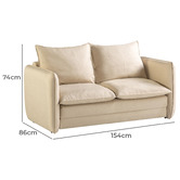 Temple &amp; Webster Andy 2 Seater Sofa Bed