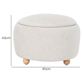 Temple &amp; Webster Tilly Storage Ottoman
