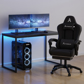 Temple &amp; Webster Eros &amp; Carnegie Gaming Office Furniture Set