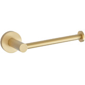 Temple &amp; Webster Clovelly Brushed Gold Toilet Roll Holder