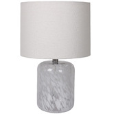 Temple &amp; Webster 46cm Cobble Glass Table Lamp