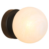 Temple &amp; Webster Kora Alabaster-Look Wall Light