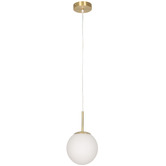 Temple &amp; Webster Leah Steel &amp; Glass Pendant Light