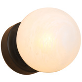 Temple &amp; Webster Kora Alabaster-Look Wall Light