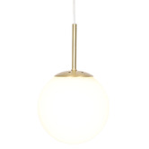 Temple &amp; Webster Leah Steel &amp; Glass Pendant Light