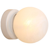 Temple &amp; Webster Kora Alabaster-Look Wall Light