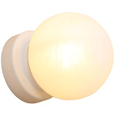 Temple &amp; Webster Kora Alabaster-Look Wall Light