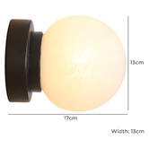 Temple &amp; Webster Kora Alabaster-Look Wall Light