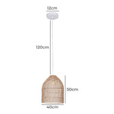 Temple &amp; Webster Alba Rattan Pendant Light