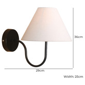 Temple &amp; Webster Noah Steel Wall Sconce