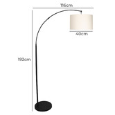 Temple &amp; Webster Lucy Steel Floor Lamp