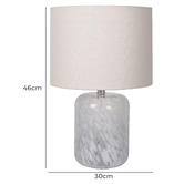 Temple &amp; Webster 46cm Cobble Glass Table Lamp