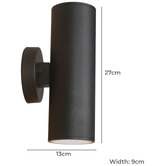 Temple &amp; Webster Clovelly Outdoor Up/Down Wall Light