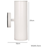 Temple &amp; Webster Clovelly Outdoor Up/Down Wall Light