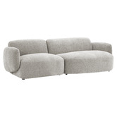 Temple &amp; Webster 3 Seater Natural Moab Right Chaise Sofa Set