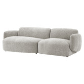 Temple &amp; Webster 3 Seater Natural Moab Left Chaise Sofa Set