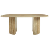 Temple &amp; Webster Anika Oval Mango Wood Dining Table