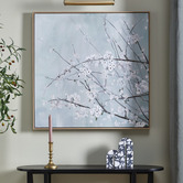 Temple &amp; Webster Winter Blossom Framed Canvas Wall Art