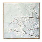 Temple &amp; Webster Winter Blossom Framed Canvas Wall Art