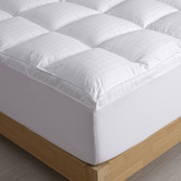 Temple &amp; Webster 1000GSM High Loft Cotton Mattress Topper