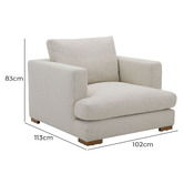 Temple &amp; Webster Haven Premium Oversized Armchair