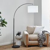 Temple &amp; Webster Lucy Steel Floor Lamp